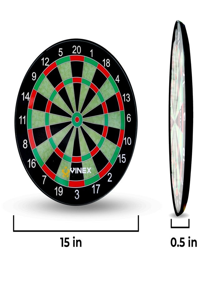 Vinex Sonic Magnetic Dart Board Set - 15 Inch Dartboard with 6 Strong Magnetic Darts | Safe Indoor & Outdoor Target Game for Kids & Adults | Fun Family Dart Toy Set - Image 3